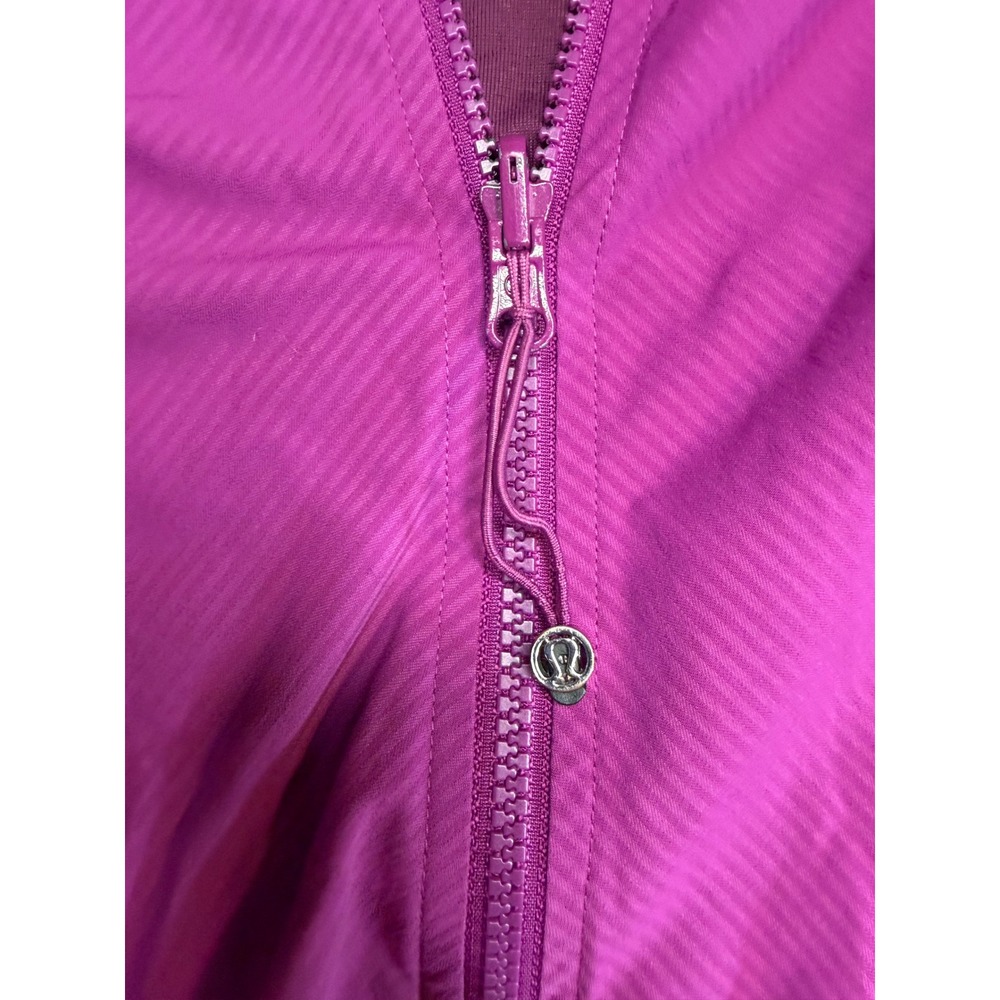 Lululemon In Flux Jacket Regal Plum Purple Hooded Swift Size 6 W4I09S - Picture 4 of 8